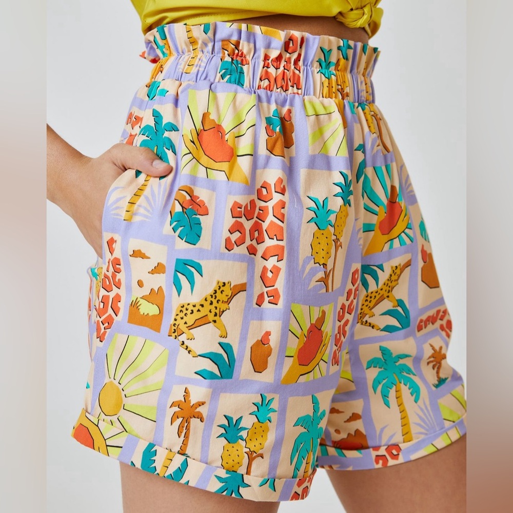 Farm Rio by Anthropologie safari shorts